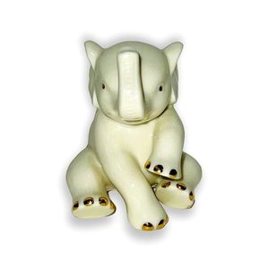 Lenox baby elephant figurine trunk up 3”
